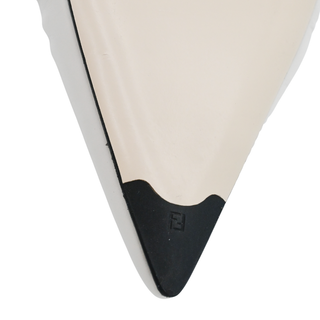 Ivory Ruched Pointed Mules