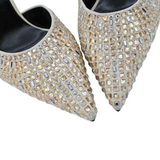 Crystal-Embellished Pumps