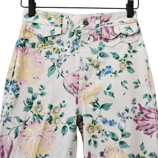 Grizzled Blue Floral Straight-Leg Jeans