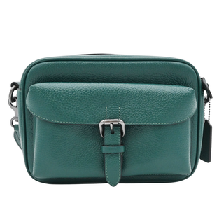Dark Teal Leather Camera Bag