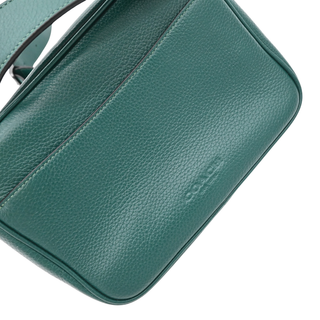 Dark Teal Leather Camera Bag