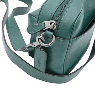 Dark Teal Leather Camera Bag