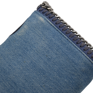 Eco Denim Embroidered Zigarette Falabella Crossbody Bag