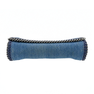 Eco Denim Embroidered Zigarette Falabella Crossbody Bag