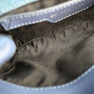 Eco Denim Embroidered Zigarette Falabella Crossbody Bag