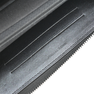 Metallic Leather Star Zip Around Wallet