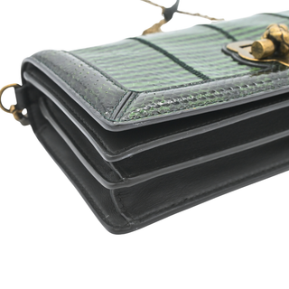 BOTTEGA VENETA | Snakeskin Olimpia Knot Turnlock Crossbody Bag