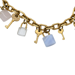 Lock & Key Charm Bracelet