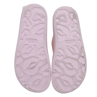 Light Pink Rubber Dual Buckle Platform Slide Sandals
