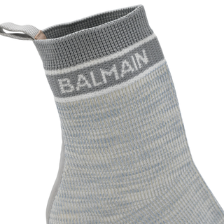 BALMAIN | Logo Knit Sock Booties