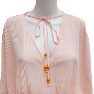 Harmonie Candy Pink Pleated Dress