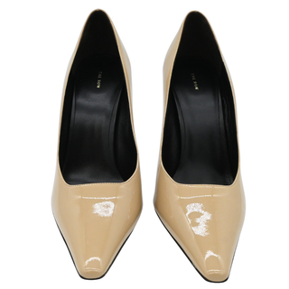 THE ROW | Nude Patent Leather Pointed-Toe Pumps