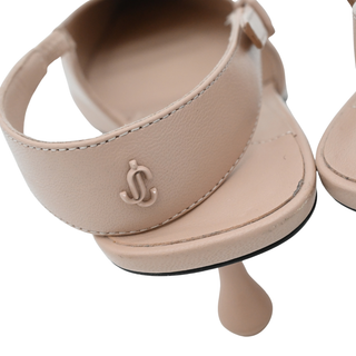 Light Pink Amel Leather Slingback Pumps
