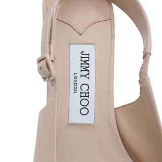 Light Pink Amel Leather Slingback Pumps