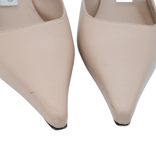 Light Pink Amel Leather Slingback Pumps