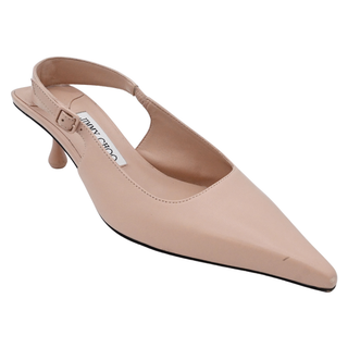 Light Pink Amel Leather Slingback Pumps