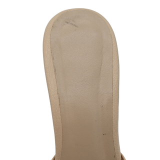 BY FAR | Nude Mora Leather Heel Mules