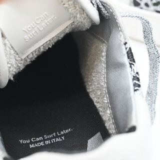 Metallic Lace Low-Top Platform Sneakers