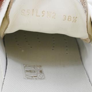 VALENTINO GARAVANI | Upvillage Gold Metallic Leather Low-Top Sneakers