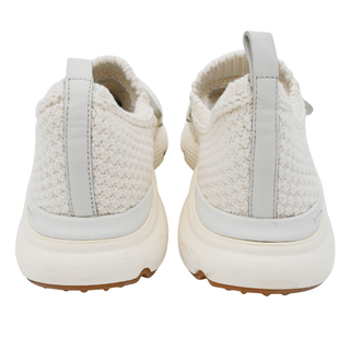 TOD'S | Ivory Crochet Knit Slip-On Sneakers