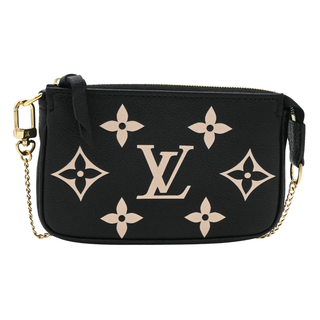 Black & Beige Monogram Empreinte Mini Pochette Bag