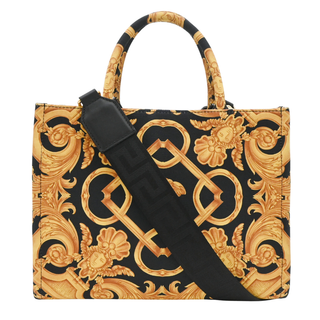 VERSACE | La Medusa Barocco Print Canvas Tote Bag