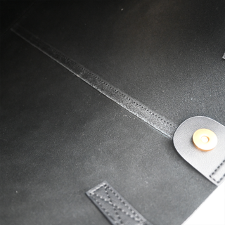 BOLVAINT | Elayne Black Leather Tote Bag