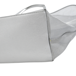 LOVE MOSCHINO | Silver Mesh Logo Tote Bag