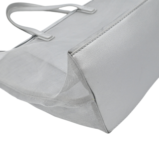 LOVE MOSCHINO | Silver Mesh Logo Tote Bag