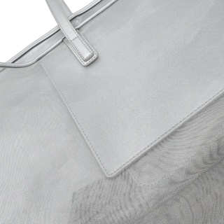 LOVE MOSCHINO | Silver Mesh Logo Tote Bag