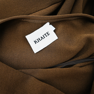 KHAITE | Melina Brown Knit Maxi Dress
