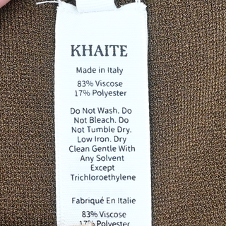 KHAITE | Melina Brown Knit Maxi Dress