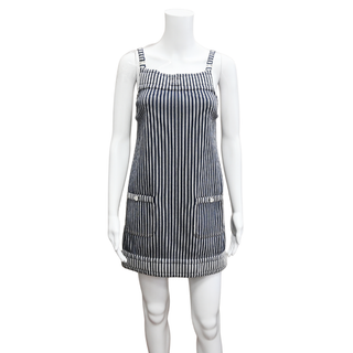 CHANEL | Striped Sleeveless Mini Dress