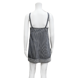 CHANEL | Striped Sleeveless Mini Dress