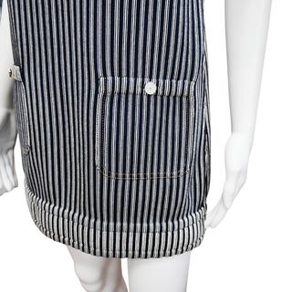 CHANEL | Striped Sleeveless Mini Dress