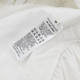 ALEXANDER MCQUEEN | White Papercut Print Midi Dress