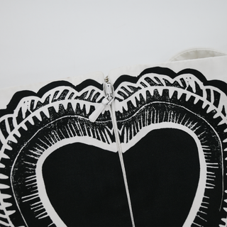 ALEXANDER MCQUEEN | White Papercut Print Midi Dress