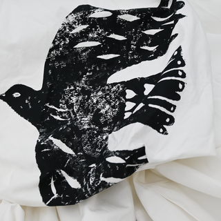ALEXANDER MCQUEEN | White Papercut Print Midi Dress