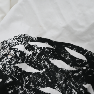 ALEXANDER MCQUEEN | White Papercut Print Midi Dress