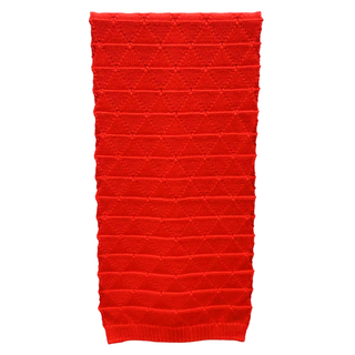 BOTTEGA VENETA | Single Crochet Knit Red Wool Scarf