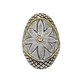 Flower Pave Diamond Cocktail Ring