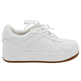 White Leather Low Top Sneakers