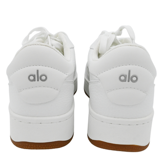 White Leather Low Top Sneakers
