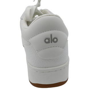White Leather Low Top Sneakers