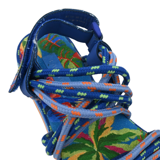 Blue Multi-Strap Sandals