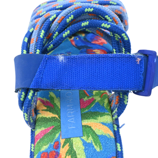Blue Multi-Strap Sandals