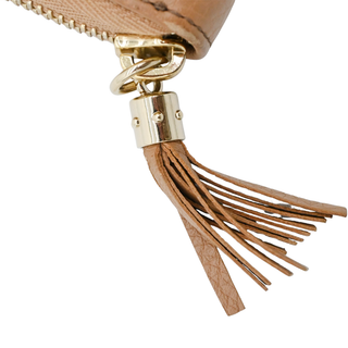 Brown Leather Soho Zip Around Wallet