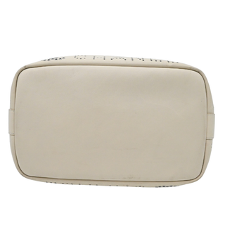 Ivory Perforated CC Leather Tote Bag