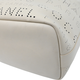 Ivory Perforated CC Leather Tote Bag