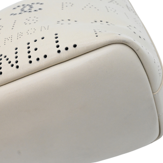 Ivory Perforated CC Leather Tote Bag